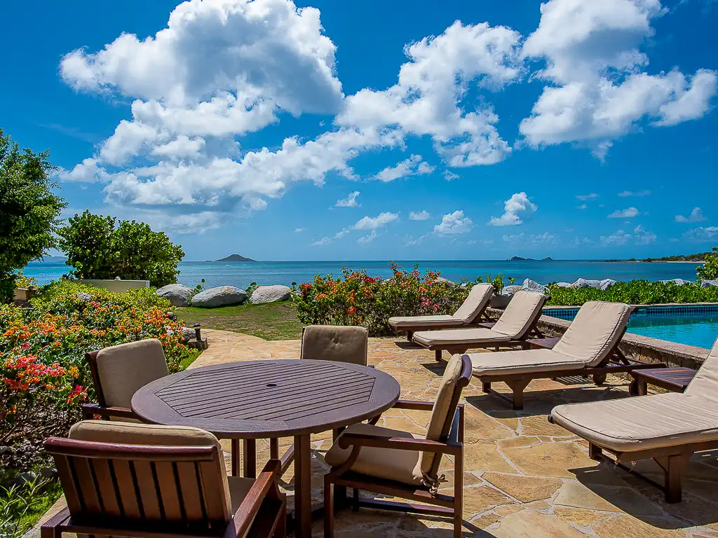 Sea Fans outdoor lounging area
