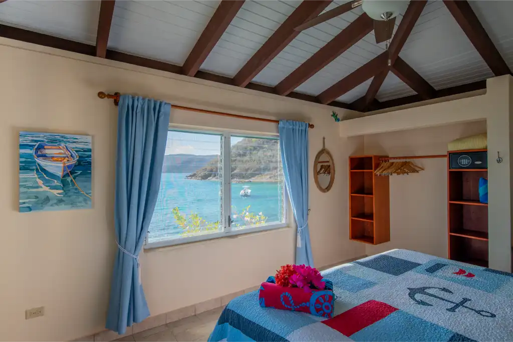 Bedroom at Serendipity villa on Virgin Gorda
