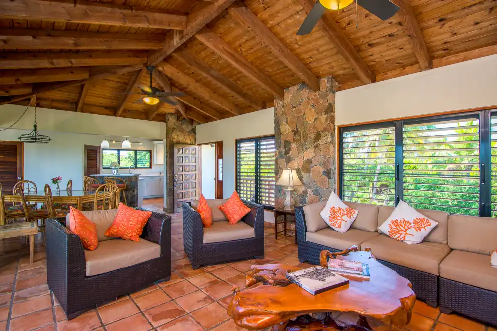 Amani Villa living room seating