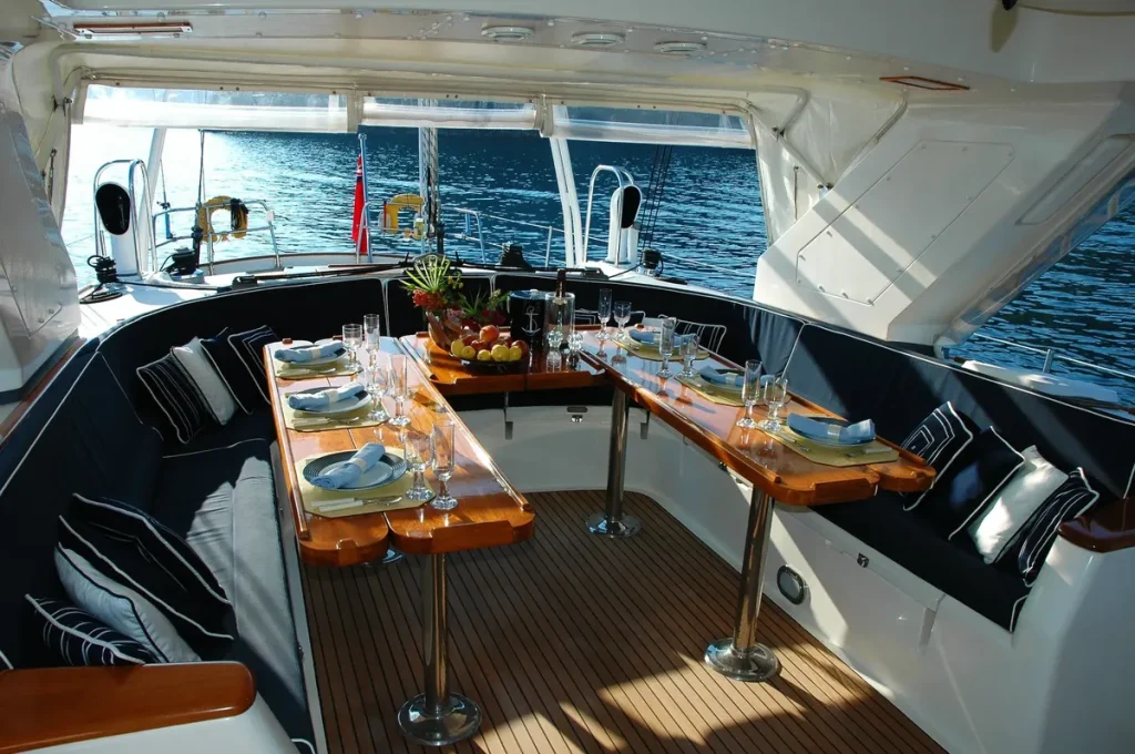 gourmet meals luxury bvi yacht charter